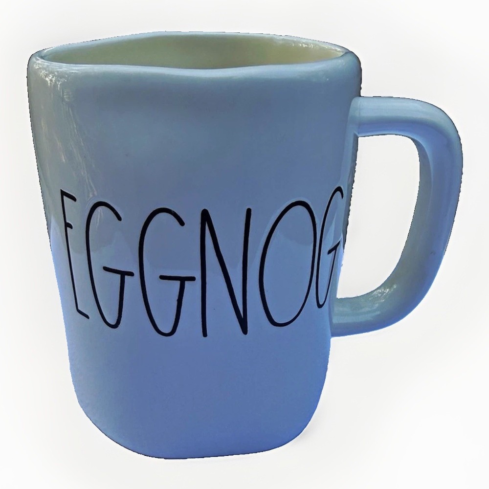 Rae Dunn Artisan Collection "EGGNOG" White Ceramic Coffee Mug 18.9 fl oz